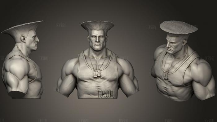 Guile Bust